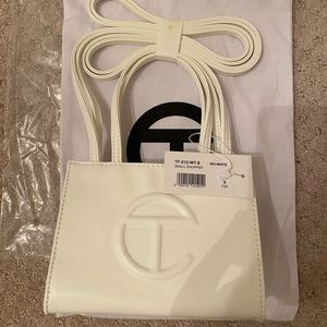 Telfar Small White Shopping Bag